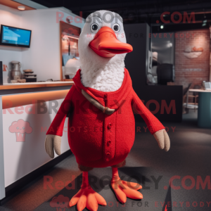 Red Gull maskot kostume...