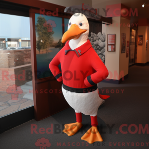 Red Gull maskot kostume...