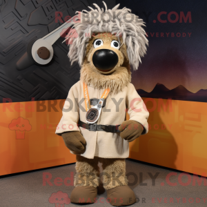 Tan Shepard S Pie mascot...