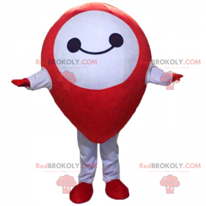 Mascotte pin rosso e sorridente - Redbrokoly.com