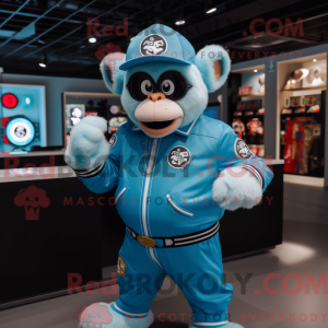 Sky Blue Monkey mascotte...