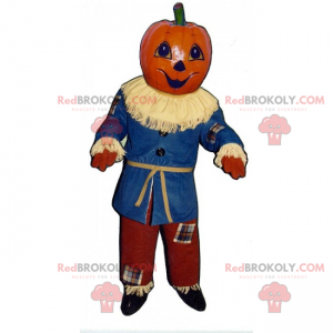 Mascota espantapájaros con cabeza de calabaza - Redbrokoly.com