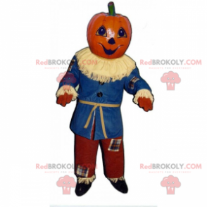 Mascotte spaventapasseri con testa di zucca - Redbrokoly.com