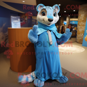 Blue Marten maskot kostume...