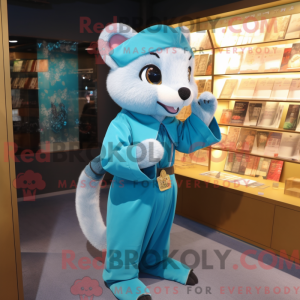 Blauer Marder Maskottchen...