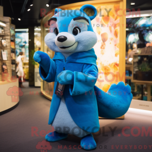 Blauer Marder Maskottchen...