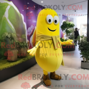 Postava maskota citronově...