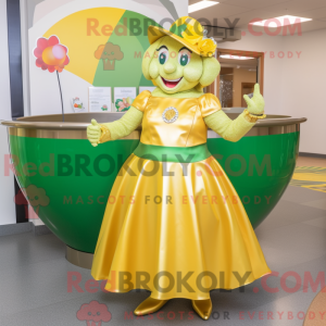 Yellow Pot Of Gold maskot...