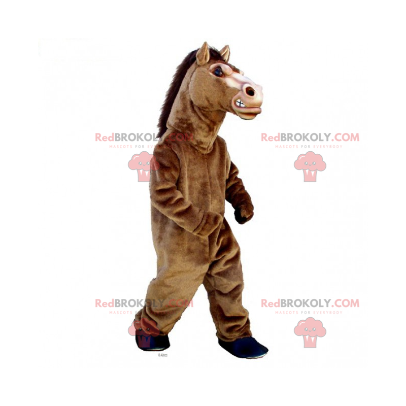 Rozzlobený hřebec maskot - Redbrokoly.com