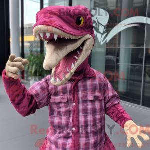 Magenta Coelophysis maskot...