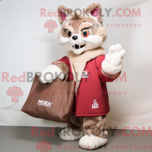 Lynx-maskotdraktfigur kledd...
