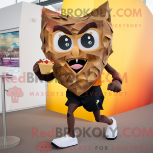 Brun Nachos maskot kostume...