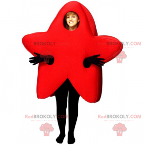 Mascotte d'étoile rouge - Redbrokoly.com