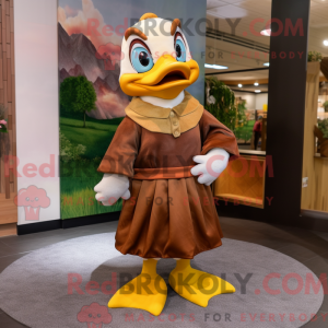 Brown Duck maskot...