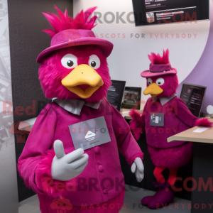 Disfraz de mascota Magenta...