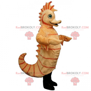 Beige zeepaardje mascotte - Redbrokoly.com