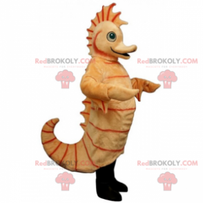 Beige sjøhest maskot - Redbrokoly.com