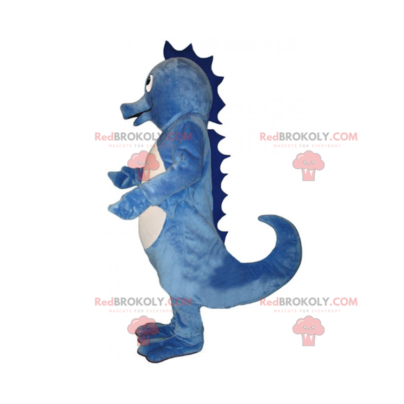 Mascotte d'hippocampe bleu - Redbrokoly.com