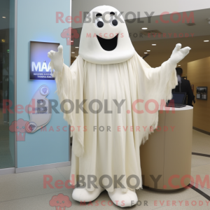 Cream Ghost maskot kostume...