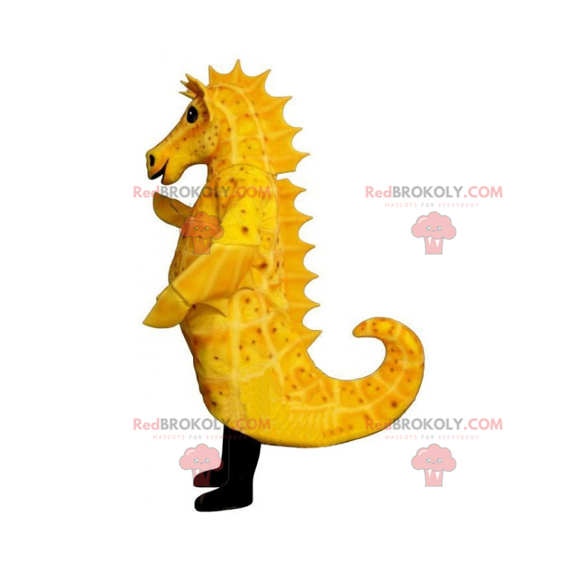 Mascota de caballito de mar amarillo - Redbrokoly.com