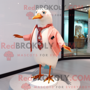 Peach Gull maskot kostume...