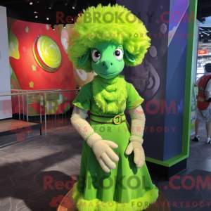 Lime Green Ram maskot...