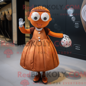 Rust Petanque Ball mascot...