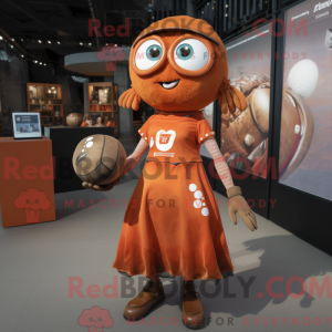 Rust Petanque Ball maskot...