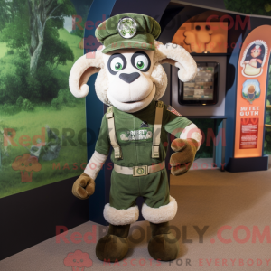 Forest Green Ram mascot...