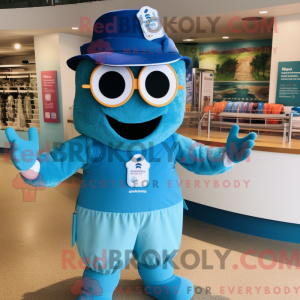 Maskottchenkostüm Blaue...