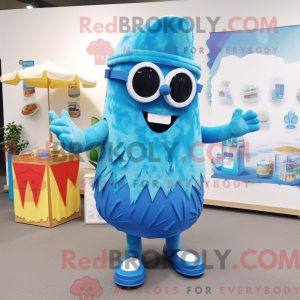 Blue Lasagna mascot costume...
