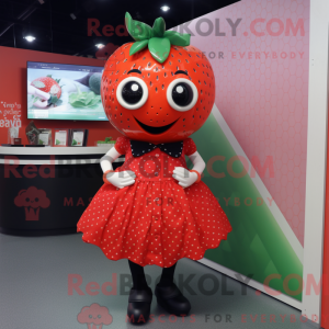 Aardbei-mascottekostuum...
