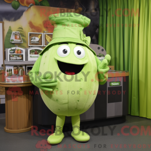 Lime Green Tomato mascot...