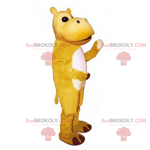Mascote hipopótamo amarelo - Redbrokoly.com