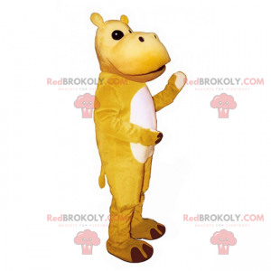 Yellow hippopotamus mascot - Redbrokoly.com