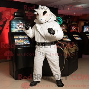 Wit Fajitas mascottekostuum...