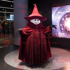 Maroon Witch S Hat máscara...