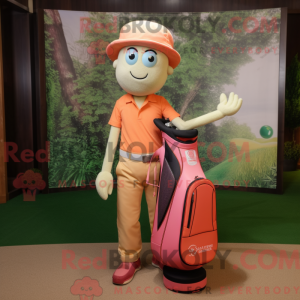 Peach Golf Bag máscara...