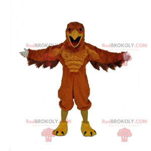 Mascot imposing raptor - Redbrokoly.com