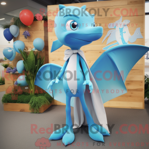 Postava maskota Sky Blue...