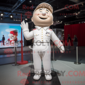 White Trapeze Artist mascot...