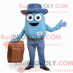 A figura azul da máscara...