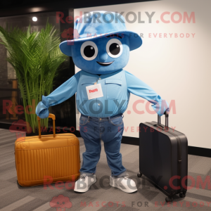 Blue Pho mascot costume...