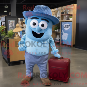 Blå Pho maskot kostume...