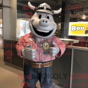 Sølv BBQ Ribs maskot...