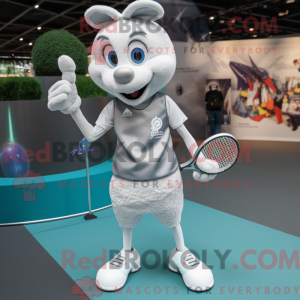 Zilver tennisracket...