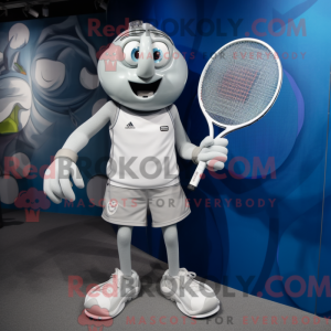 Zilver tennisracket...