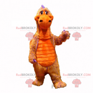 Orange Dinosaurier Maskottchen - Redbrokoly.com