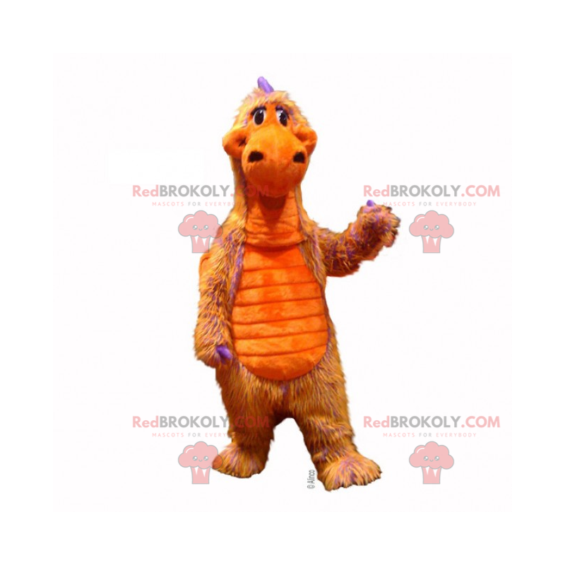 Oranje dinosaurus mascotte - Redbrokoly.com