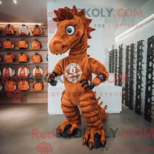Rust Seahorse mascot...